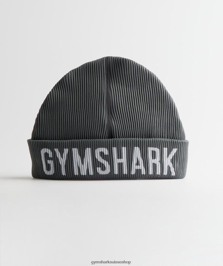 ch Gymshark unisexe bonnet docker sans coutures gris anthracite chiné 02FP6T1145 accessoires