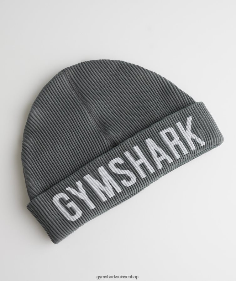 ch Gymshark unisexe bonnet docker sans coutures gris anthracite chiné 02FP6T1145 accessoires
