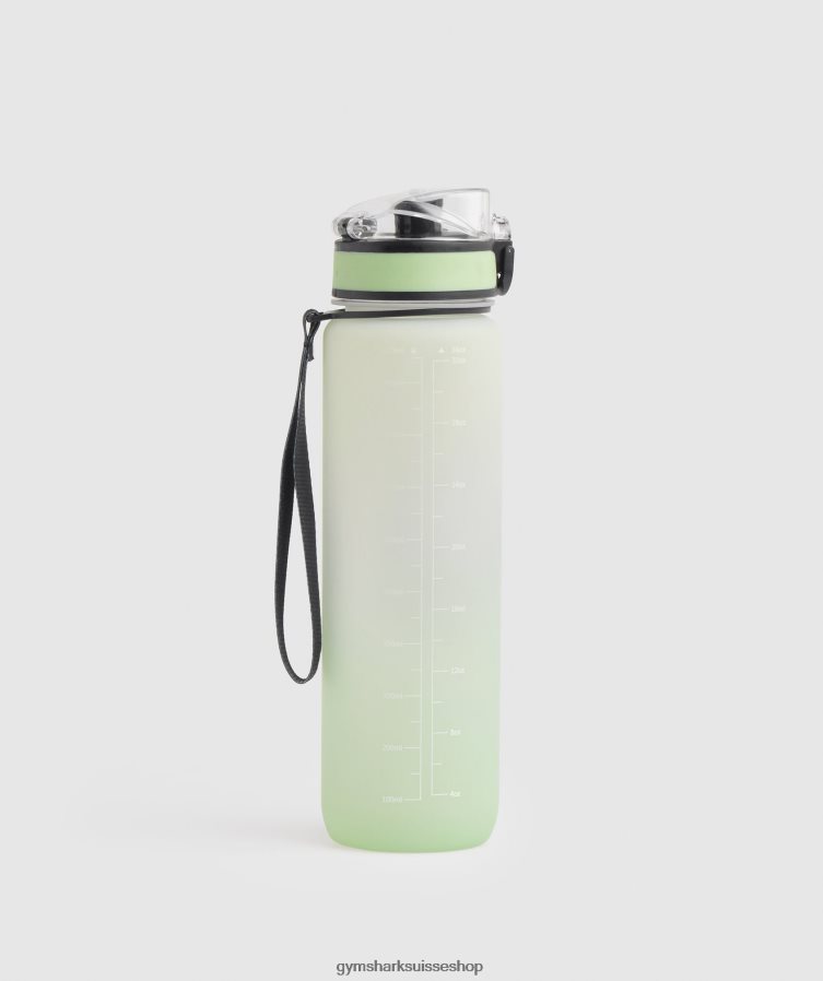 ch Gymshark unisexe bouteille de sport vert flore/vert sauge du désert 02FP6T1118 accessoires
