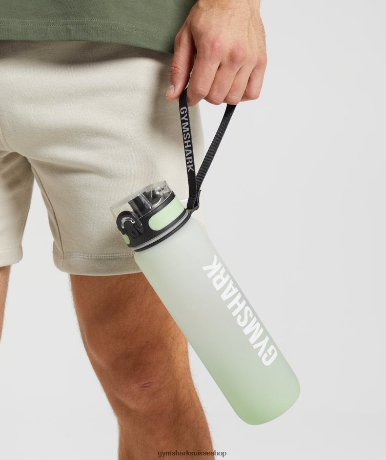 ch Gymshark unisexe bouteille de sport vert flore/vert sauge du désert 02FP6T1118 accessoires