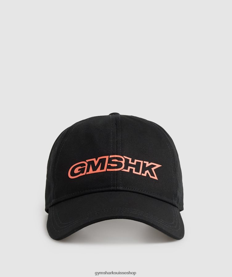 ch Gymshark unisexe casquette de baseball gmshk noir/orange solstice 02FP6T1126 accessoires