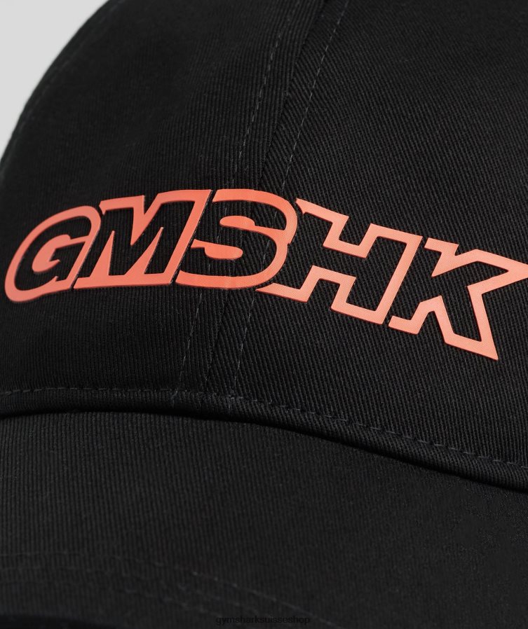 ch Gymshark unisexe casquette de baseball gmshk noir/orange solstice 02FP6T1126 accessoires