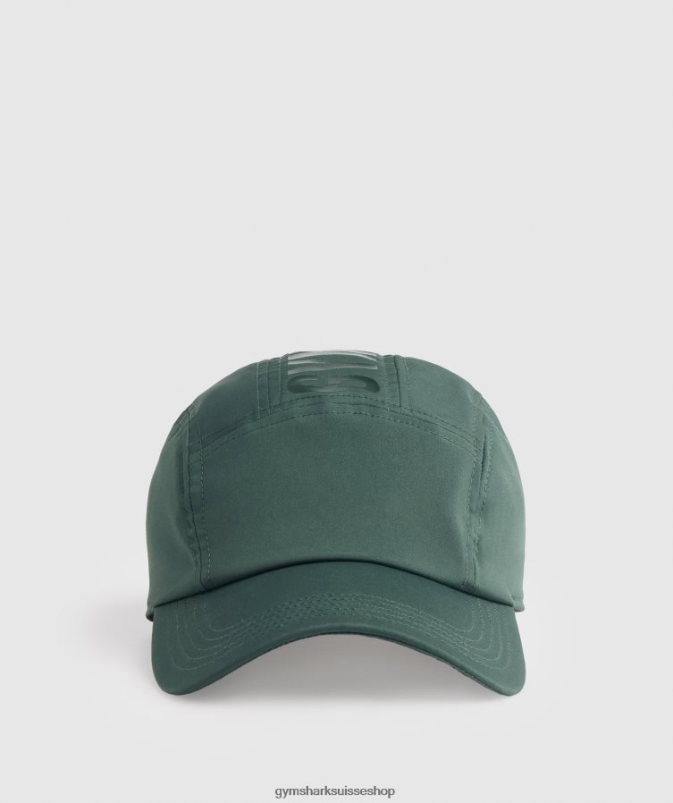 ch Gymshark unisexe casquette à logo 5 panneaux vert obsidienne 02FP6T1131 accessoires