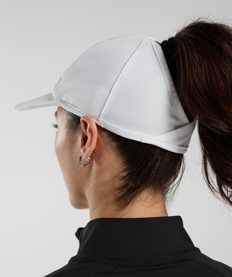 ch Gymshark unisexe casquette queue de cheval blanc 02FP6T1138 accessoires