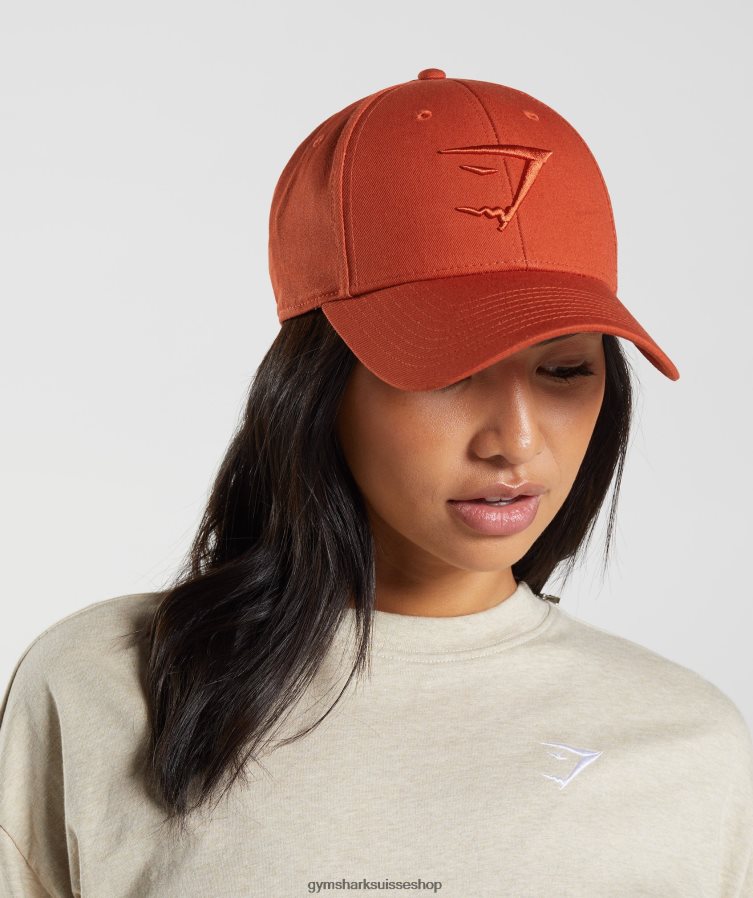 ch Gymshark unisexe casquette à tête de requin cayenne rouge 02FP6T1127 accessoires