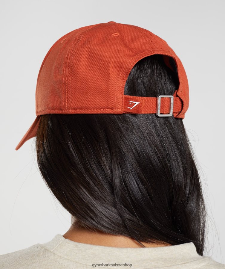 ch Gymshark unisexe casquette à tête de requin cayenne rouge 02FP6T1127 accessoires