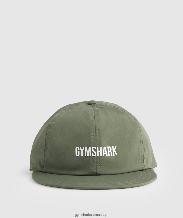 ch Gymshark unisexe casquette à visière plate noyau d'olive 02FP6T1135 accessoires
