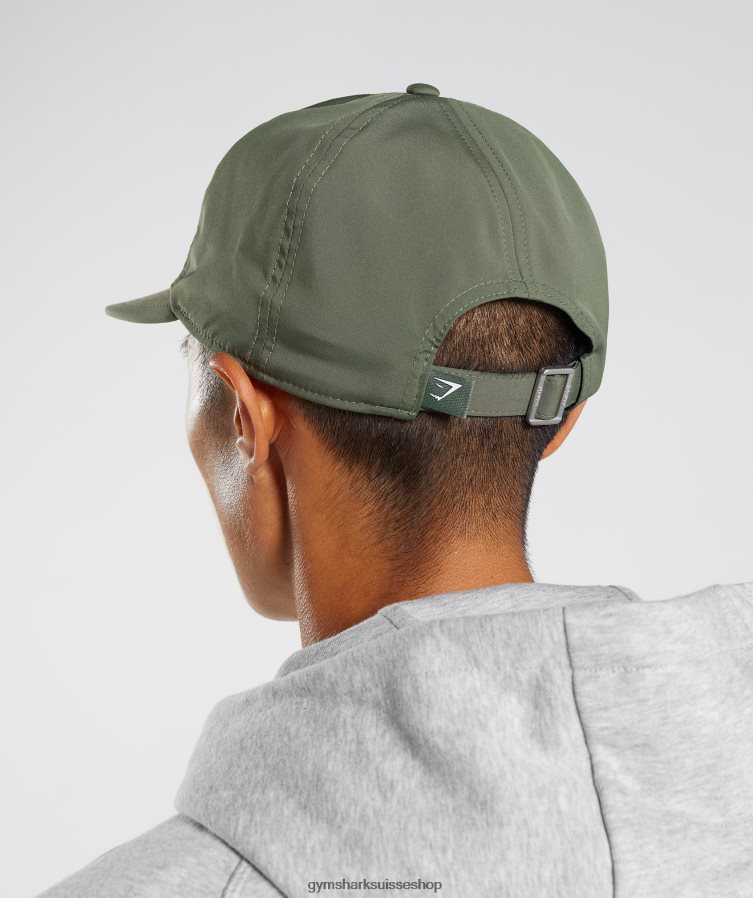ch Gymshark unisexe casquette à visière plate noyau d\'olive 02FP6T1135 accessoires