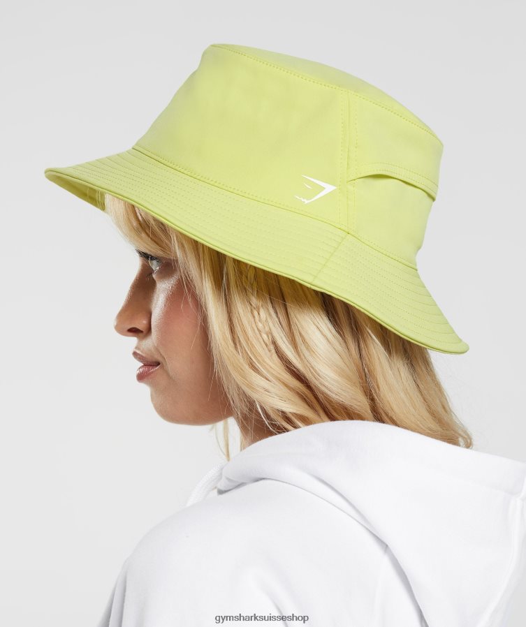ch Gymshark unisexe chapeau de seau vert luciole 02FP6T1140 accessoires