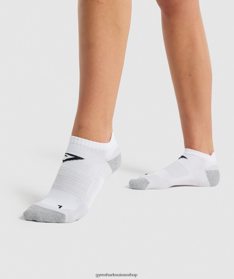 ch Gymshark unisexe chaussettes de performance à la cheville blanc 02FP6T1106 accessoires