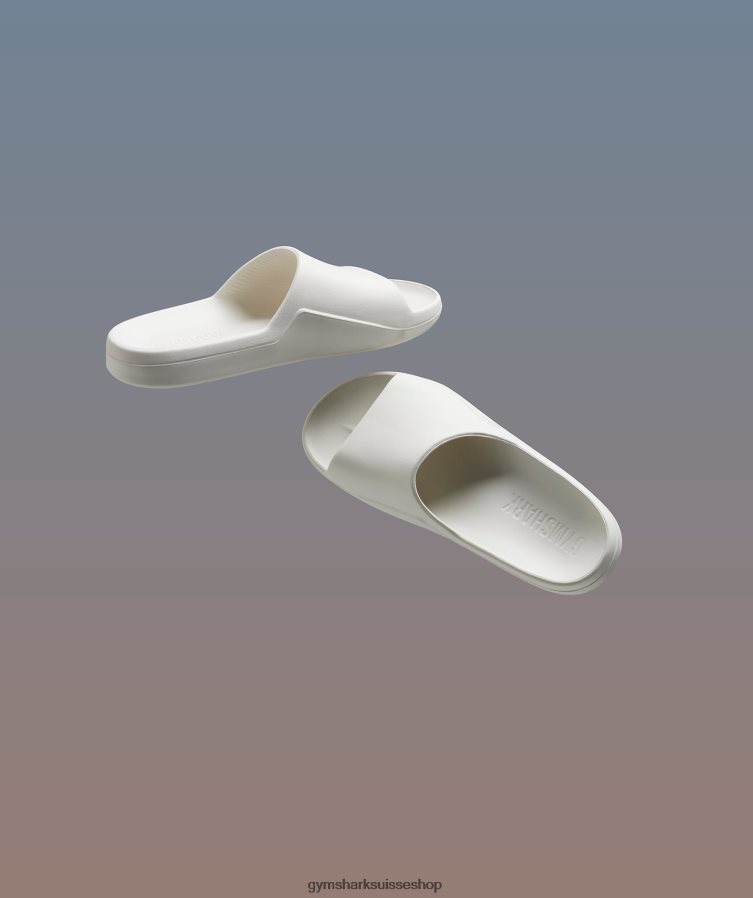 ch Gymshark unisexe diapositives du jour de repos blanc cassé 02FP6T1063 accessoires