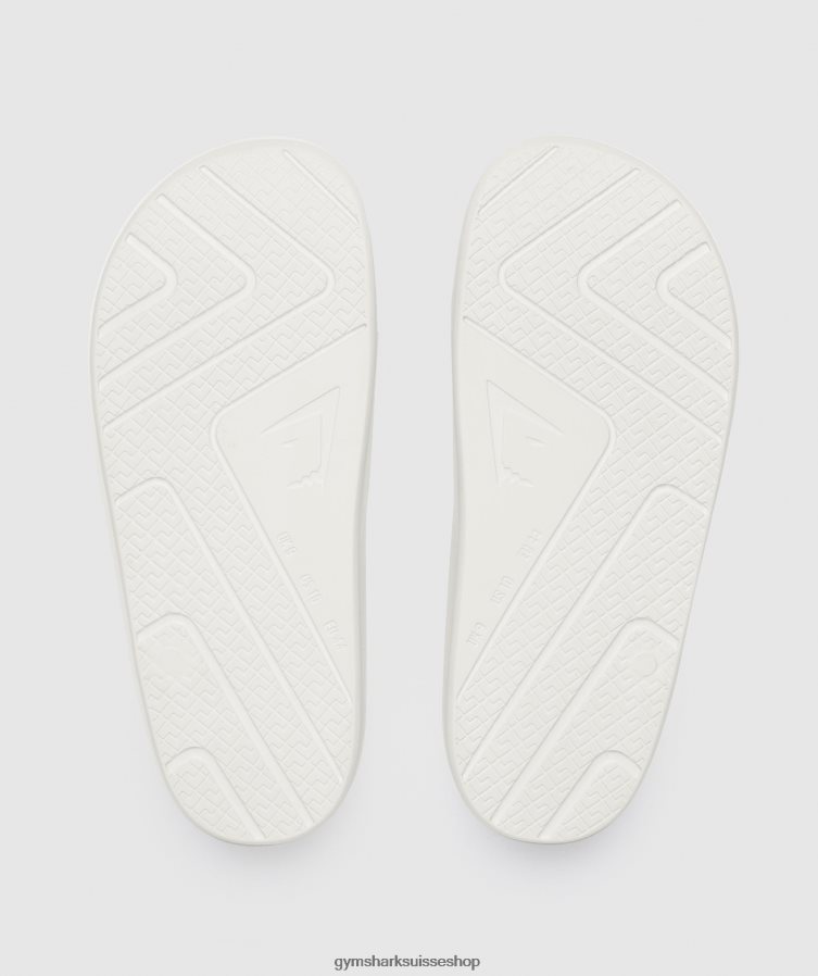 ch Gymshark unisexe diapositives du jour de repos blanc cassé 02FP6T1063 accessoires