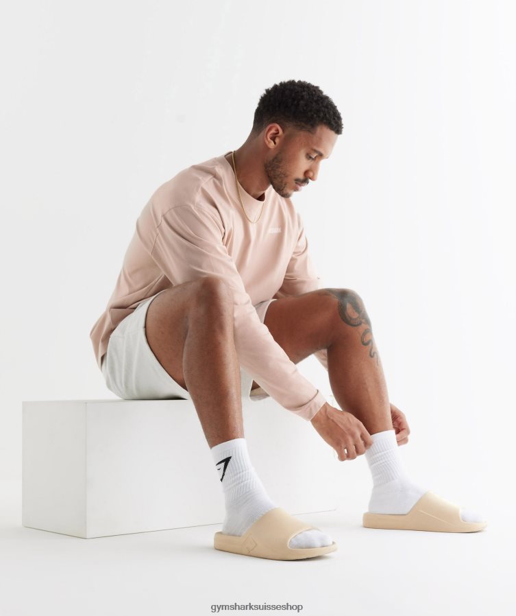 ch Gymshark unisexe diapositives du jour de repos brun grillé 02FP6T1067 accessoires