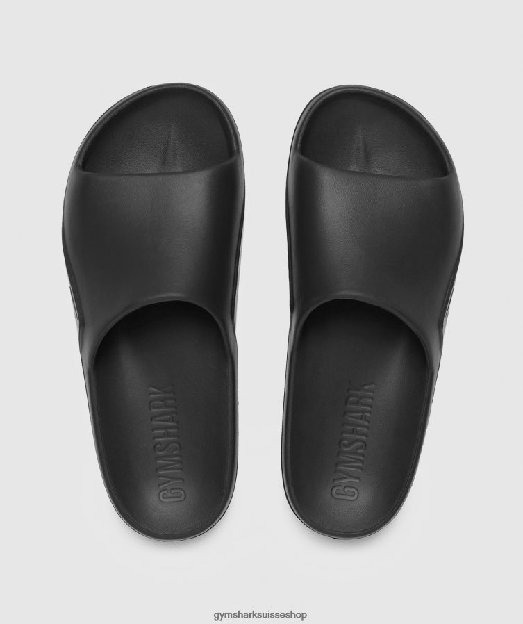 ch Gymshark unisexe diapositives du jour de repos noir 02FP6T1062 accessoires