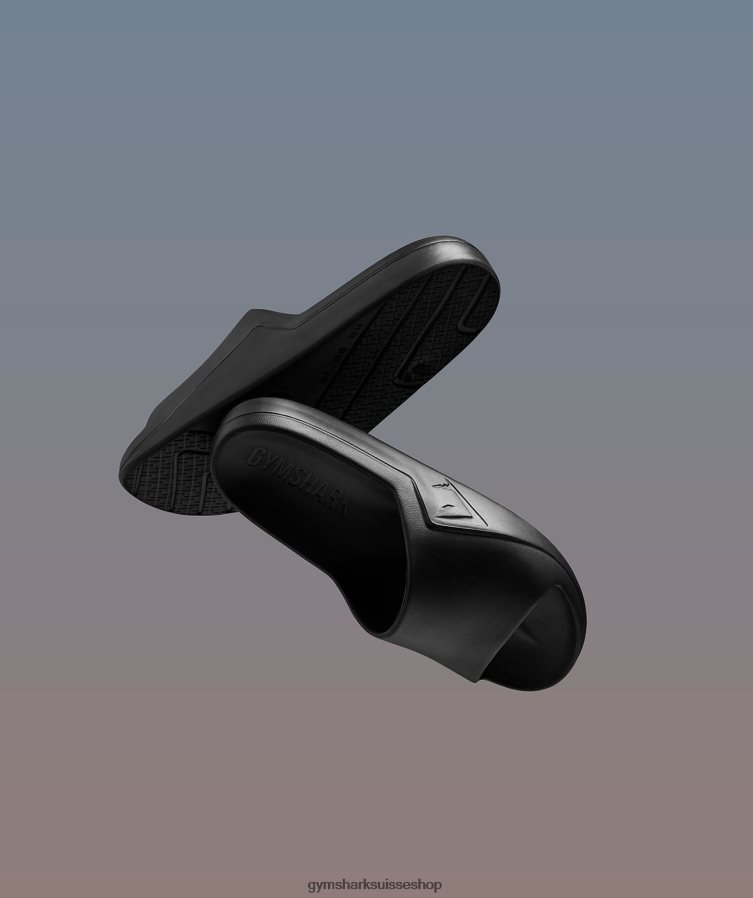 ch Gymshark unisexe diapositives du jour de repos noir 02FP6T1062 accessoires