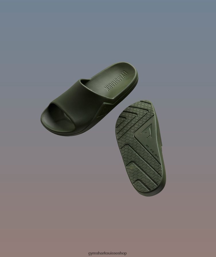 ch Gymshark unisexe diapositives du jour de repos noyau d\'olive 02FP6T1065 accessoires