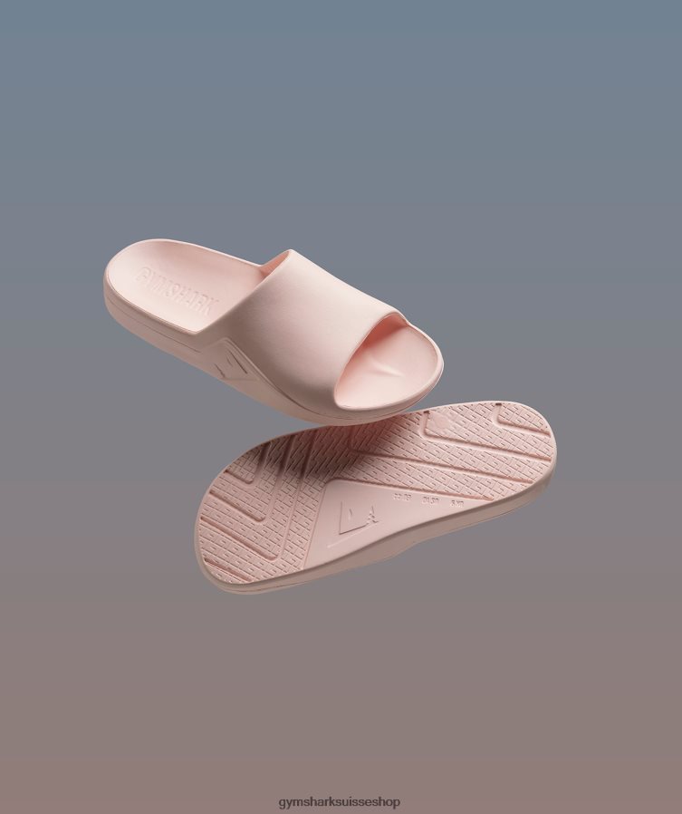 ch Gymshark unisexe diapositives du jour de repos rose brumeux 02FP6T1066 accessoires