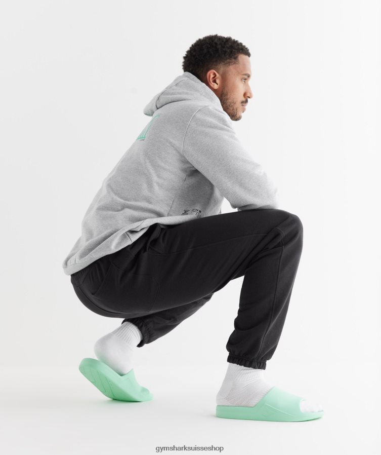 ch Gymshark unisexe diapositives du jour de repos vert pastel 02FP6T1064 accessoires