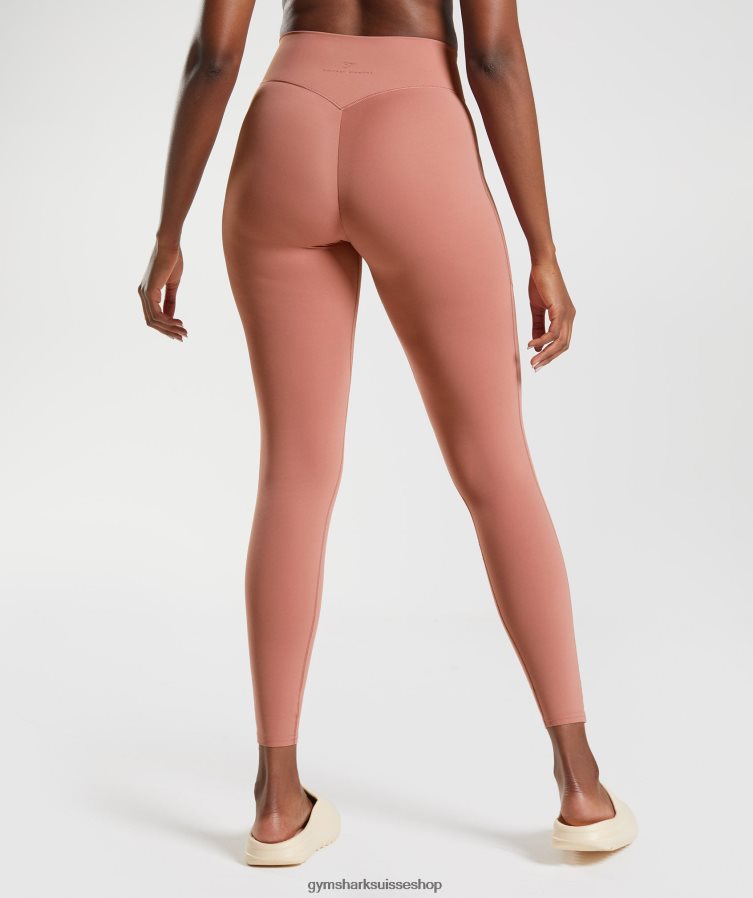 ch Gymshark femmes Whitney legging à poche de tous les jours canyon rouge 02FP6T330 vêtements