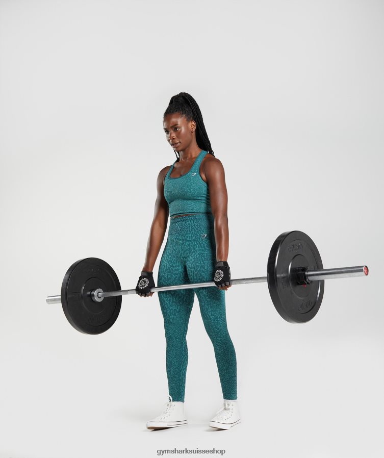 ch Gymshark femmes adapter des leggings sans couture pour animaux récif | sarcelle d\'hiver 02FP6T292 vêtements