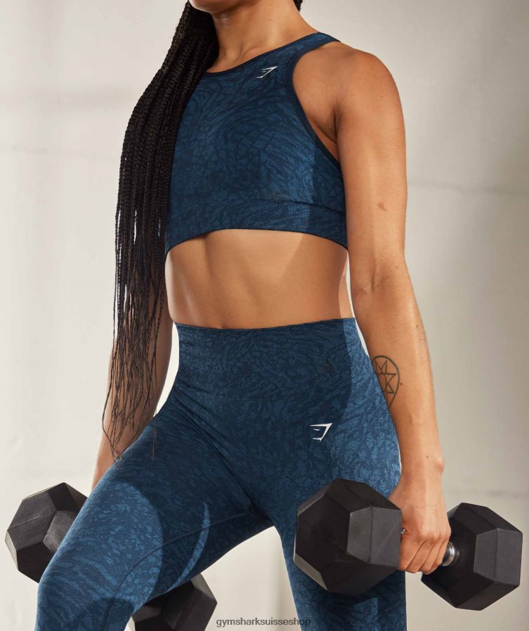 ch Gymshark femmes adapter des leggings sans couture pour animaux sauvage | marine 02FP6T316 vêtements