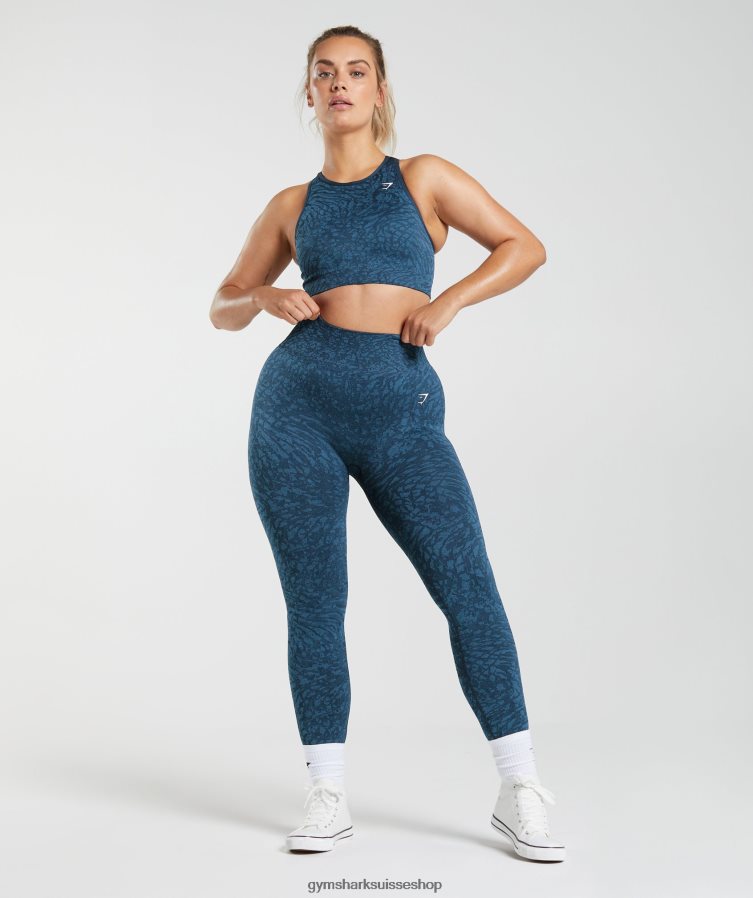 ch Gymshark femmes adapter des leggings sans couture pour animaux sauvage | marine 02FP6T316 vêtements