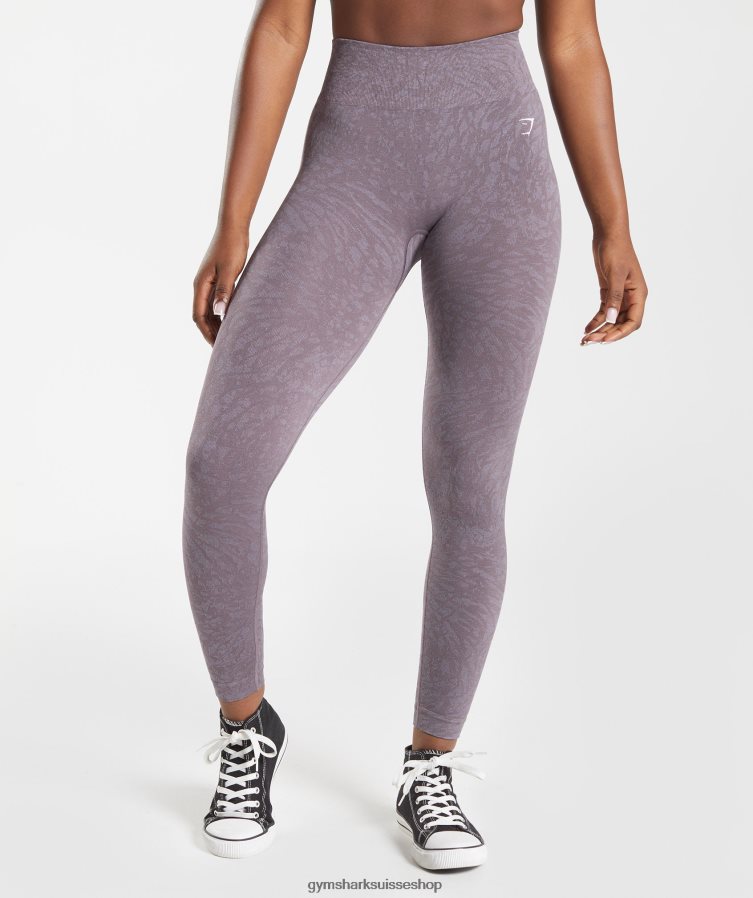 ch Gymshark femmes adapter des leggings sans couture pour animaux sauvage | musc lilas 02FP6T315 vêtements