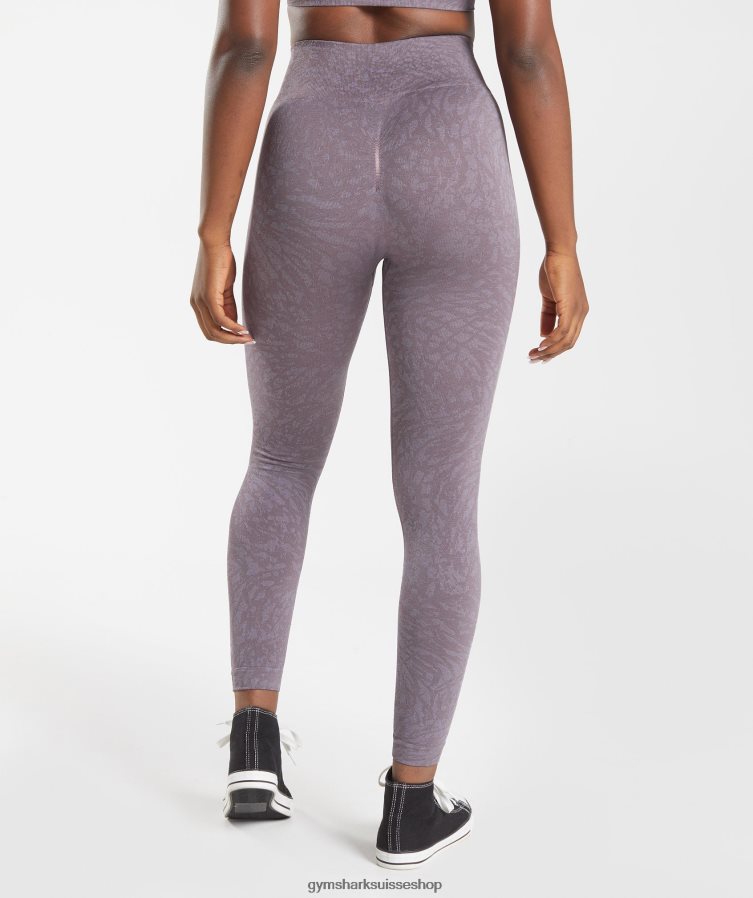 ch Gymshark femmes adapter des leggings sans couture pour animaux sauvage | musc lilas 02FP6T315 vêtements