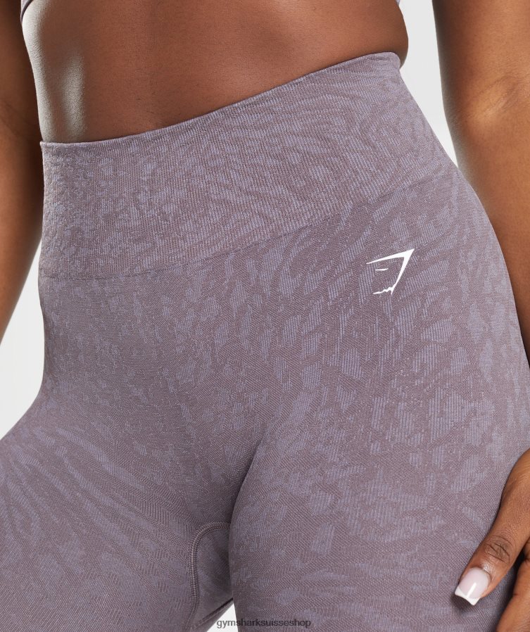 ch Gymshark femmes adapter des leggings sans couture pour animaux sauvage | musc lilas 02FP6T315 vêtements
