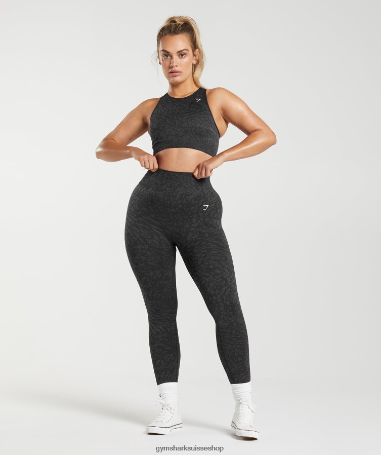 ch Gymshark femmes adapter des leggings sans couture pour animaux sauvage | noir 02FP6T258 vêtements