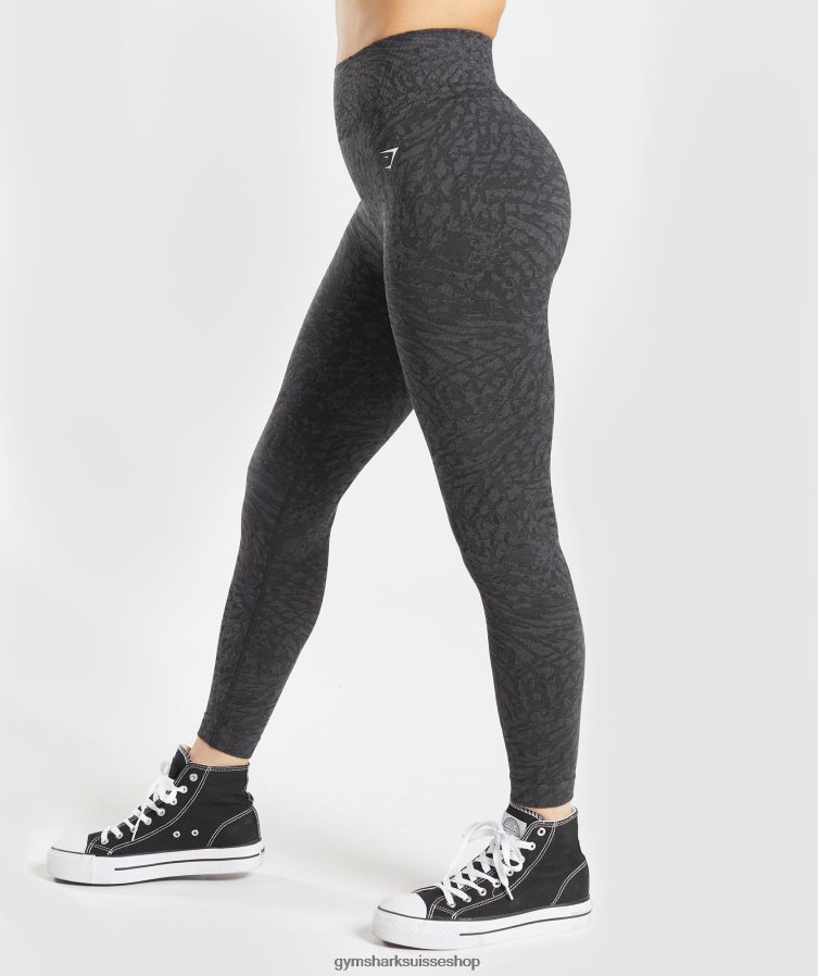 ch Gymshark femmes adapter des leggings sans couture pour animaux sauvage | noir 02FP6T258 vêtements