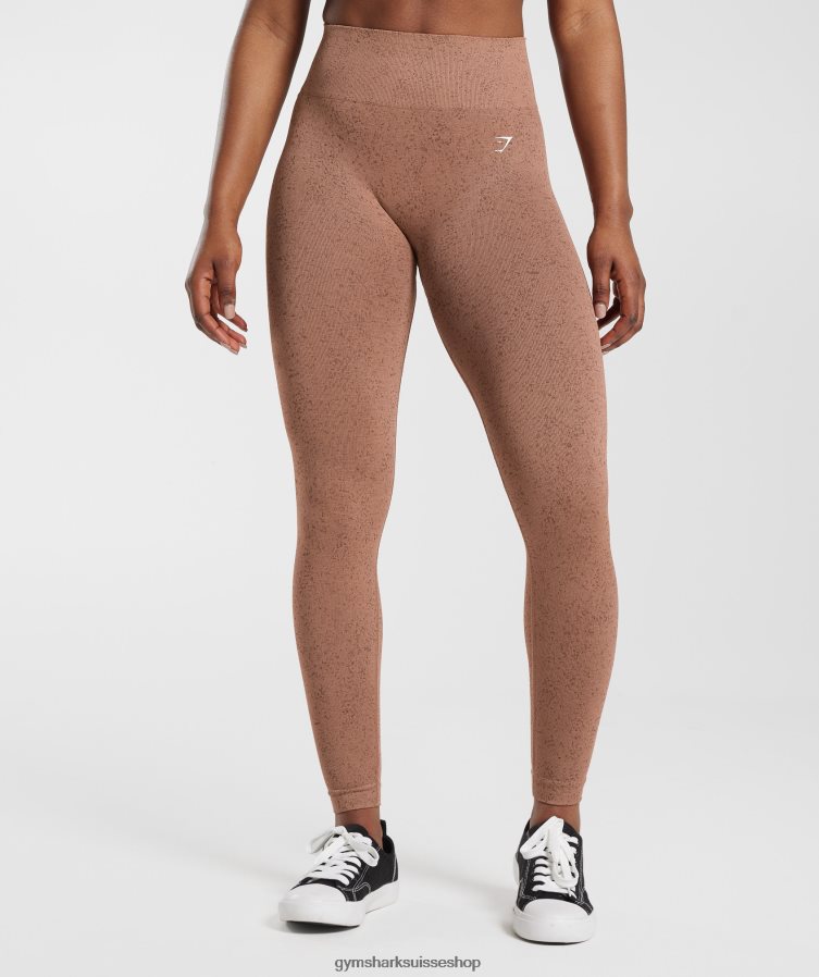 ch Gymshark femmes adapter le legging sans couture brun grès 02FP6T270 vêtements
