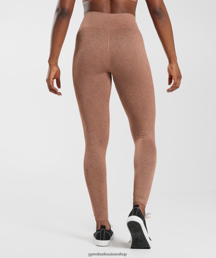 ch Gymshark femmes adapter le legging sans couture brun grès 02FP6T270 vêtements