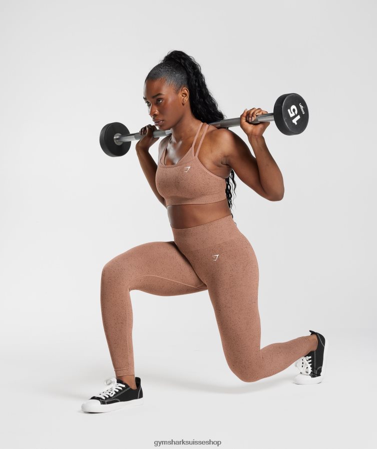 ch Gymshark femmes adapter le legging sans couture brun grès 02FP6T270 vêtements