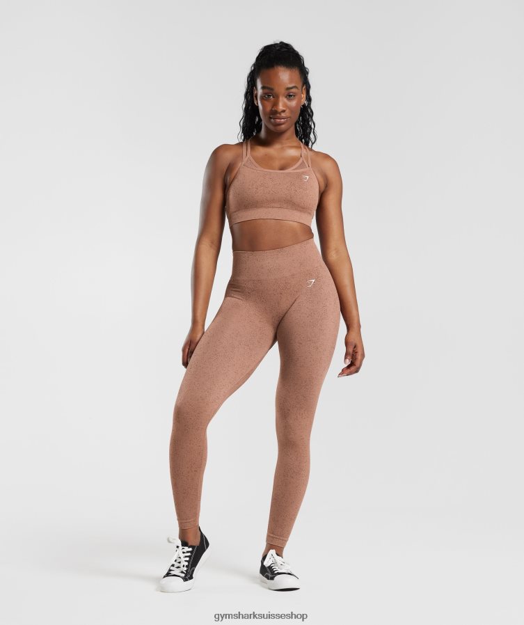 ch Gymshark femmes adapter le legging sans couture brun grès 02FP6T270 vêtements