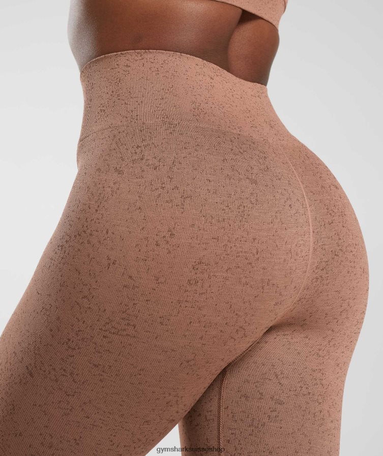 ch Gymshark femmes adapter le legging sans couture brun grès 02FP6T270 vêtements