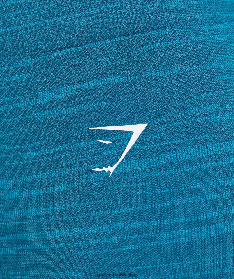 ch Gymshark femmes adapter le legging sans couture chiné bleu atlantique/bleu requin 02FP6T291 vêtements