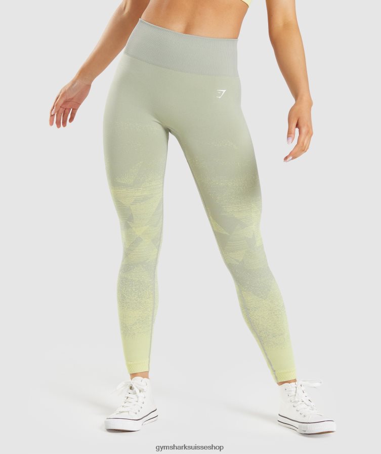 ch Gymshark femmes adapter le legging sans couture ombré triangulaire | imprimé gris taupe 02FP6T312 vêtements