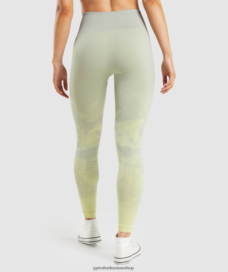 ch Gymshark femmes adapter le legging sans couture ombré triangulaire | imprimé gris taupe 02FP6T312 vêtements