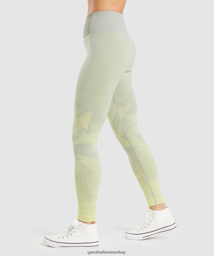 ch Gymshark femmes adapter le legging sans couture ombré triangulaire | imprimé gris taupe 02FP6T312 vêtements