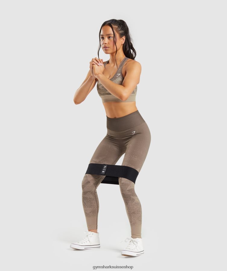 ch Gymshark femmes adapter le legging sans couture ombré triangulaire | imprimé penny brown 02FP6T318 vêtements