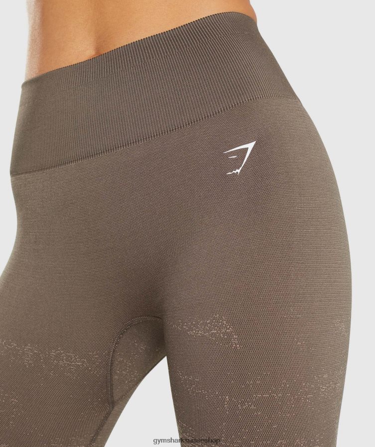 ch Gymshark femmes adapter le legging sans couture ombré triangulaire | imprimé penny brown 02FP6T318 vêtements