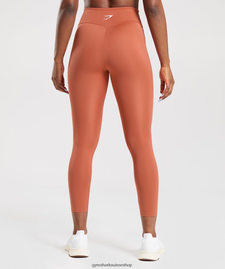 ch Gymshark femmes jambières d\'entraînement kaki rouge 02FP6T304 vêtements