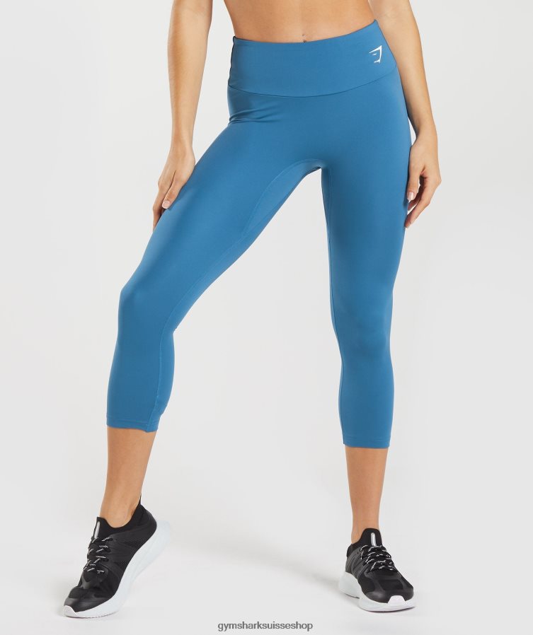 ch Gymshark femmes legging d'entrainement 7/8 bleu au bord du lac 02FP6T303 vêtements