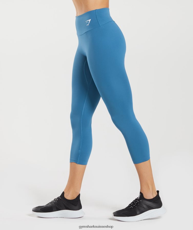 ch Gymshark femmes legging d\'entrainement 7/8 bleu au bord du lac 02FP6T303 vêtements