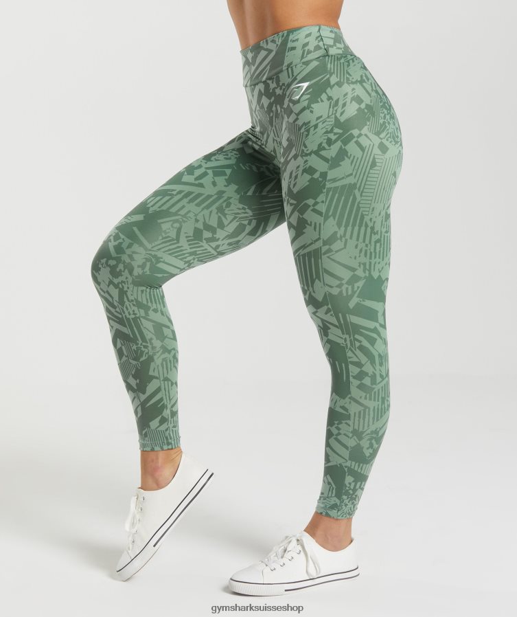 ch Gymshark femmes legging gs power original vert saule/vert sauge du désert 02FP6T310 vêtements