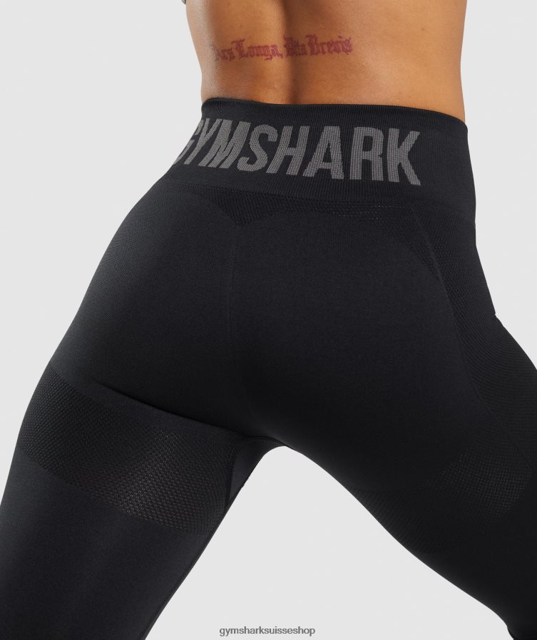 ch Gymshark femmes legging taille haute flex noir 02FP6T283 vêtements