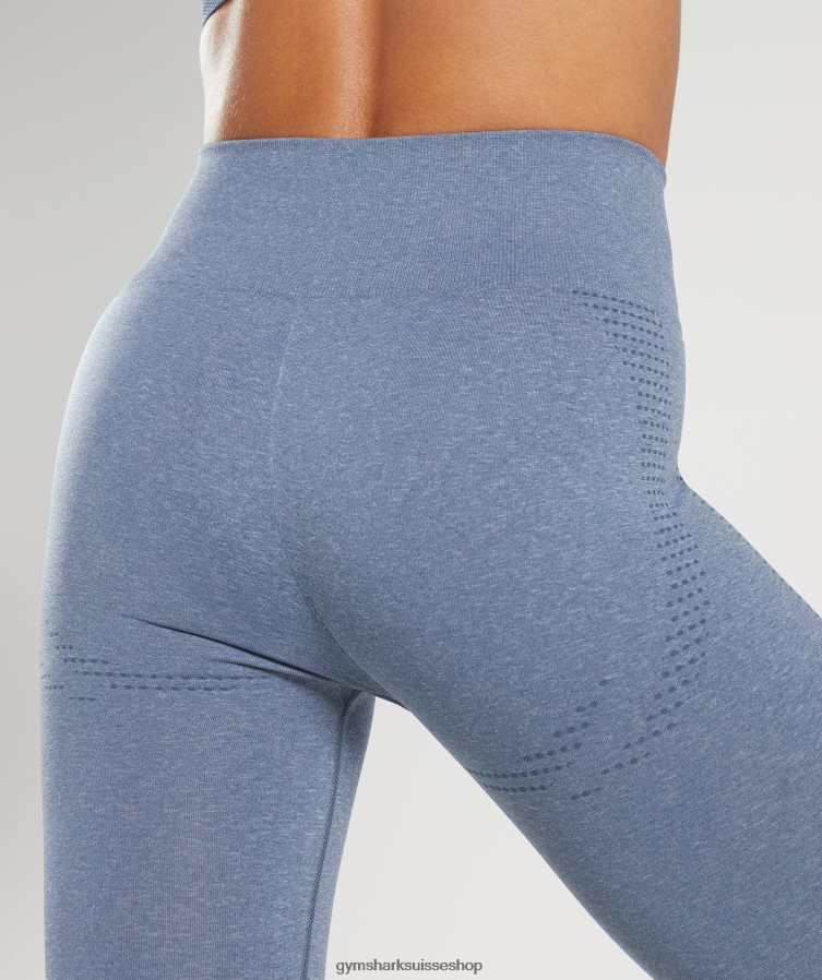 ch Gymshark femmes legging vital 2.0 sans coutures bleu du soir chiné 02FP6T276 vêtements