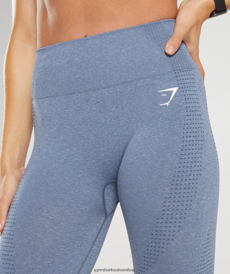 ch Gymshark femmes legging vital 2.0 sans coutures bleu du soir chiné 02FP6T276 vêtements
