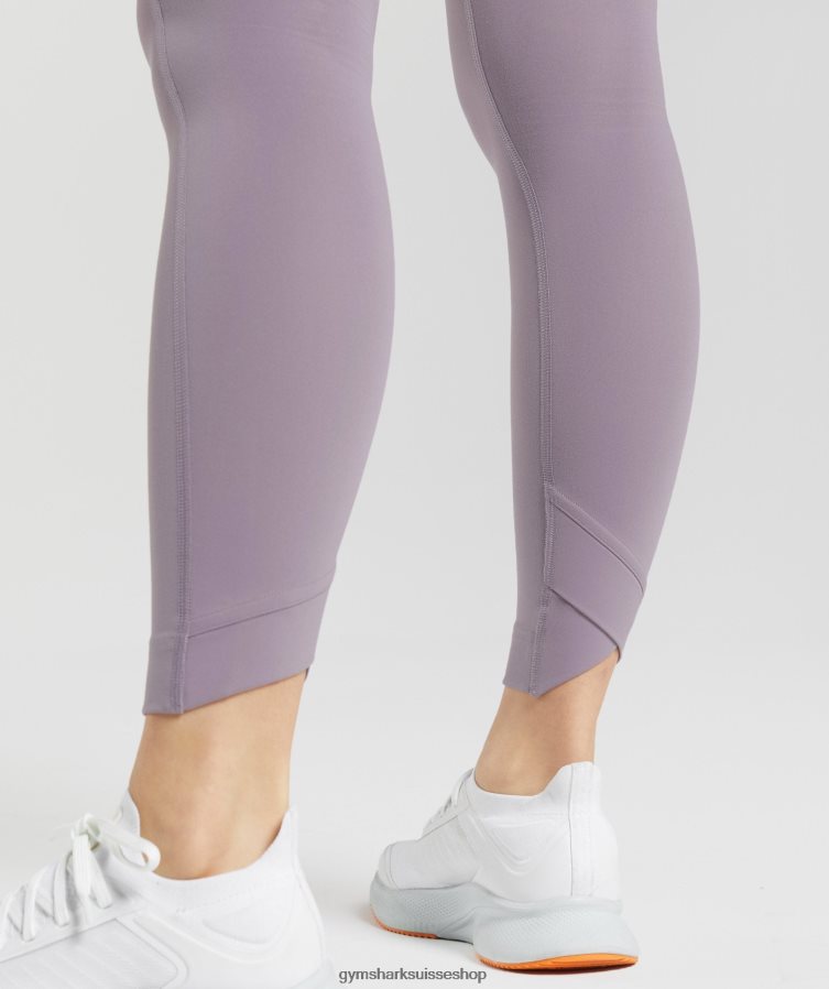 ch Gymshark femmes leggings croisés lavande ardoise 02FP6T273 vêtements